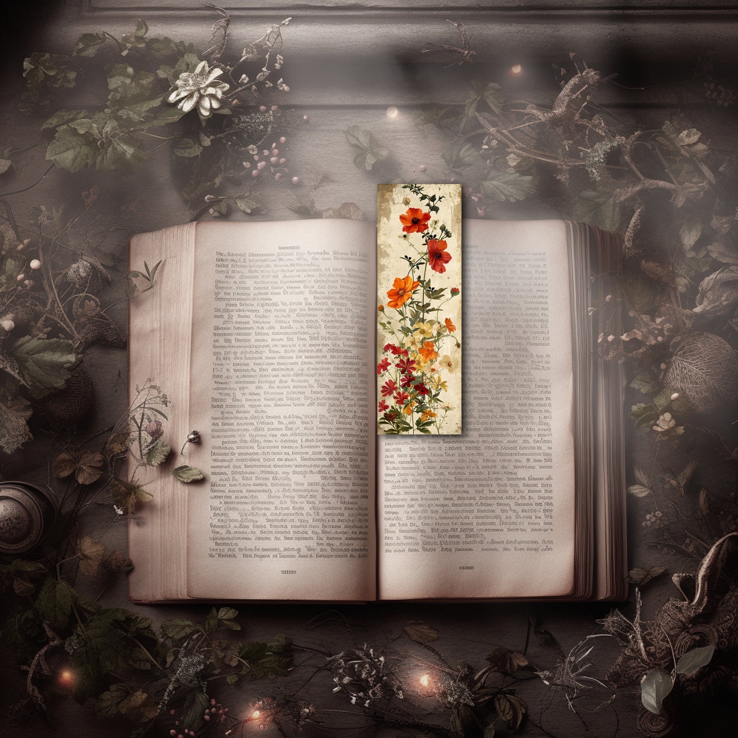 Printable Bookmark Set, Digital Bookmarks, Instant Download, Vintage ...