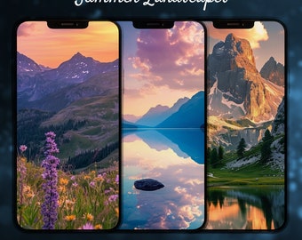 Summer Nature Phone Background, Landscapes Scenery Lock Screen Wallpaper, Aesthetic Home Screen Background Summer iPhone Wallpaper Android