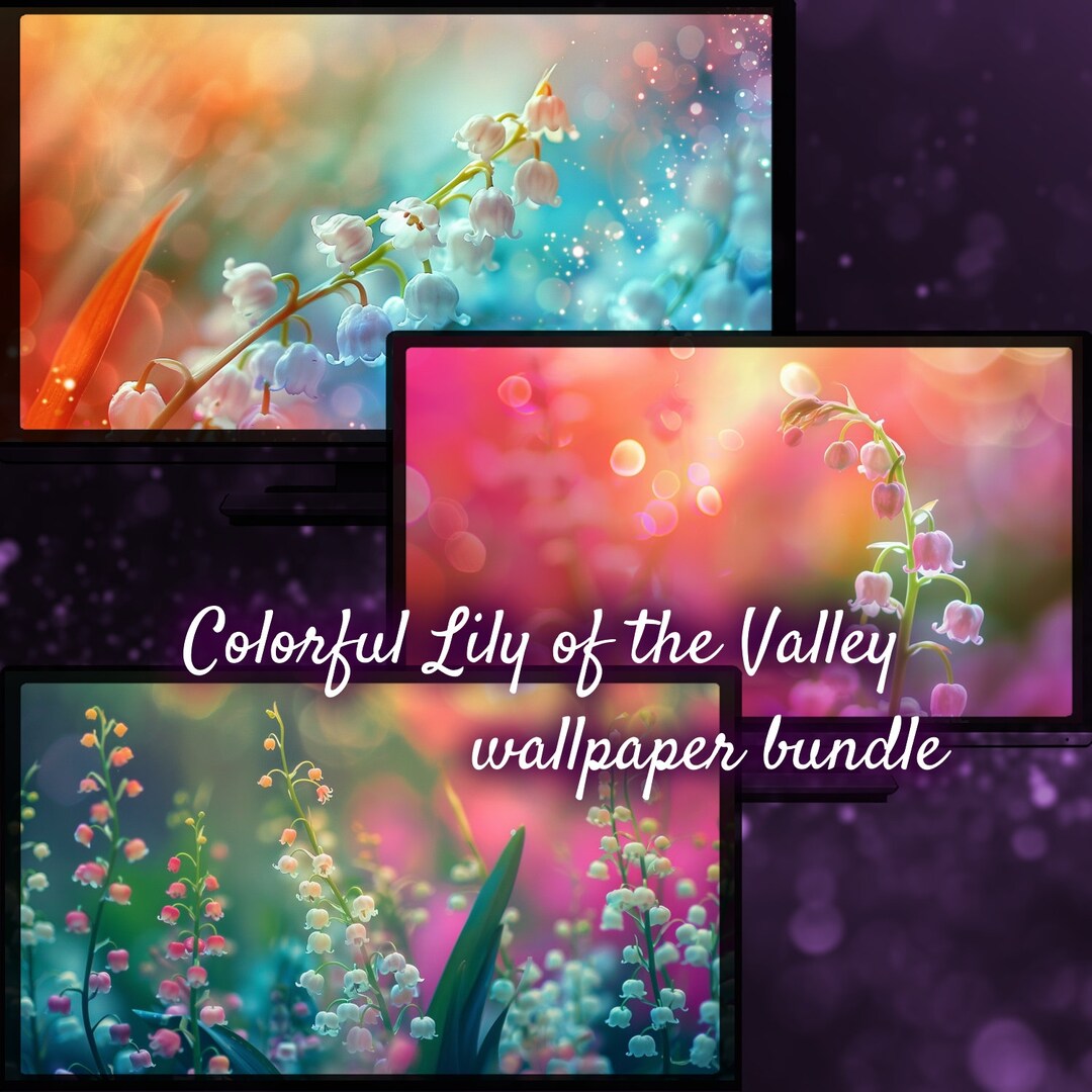 Spring Flower Desktop Background, Beautiful Lily of the Valley Nature ...