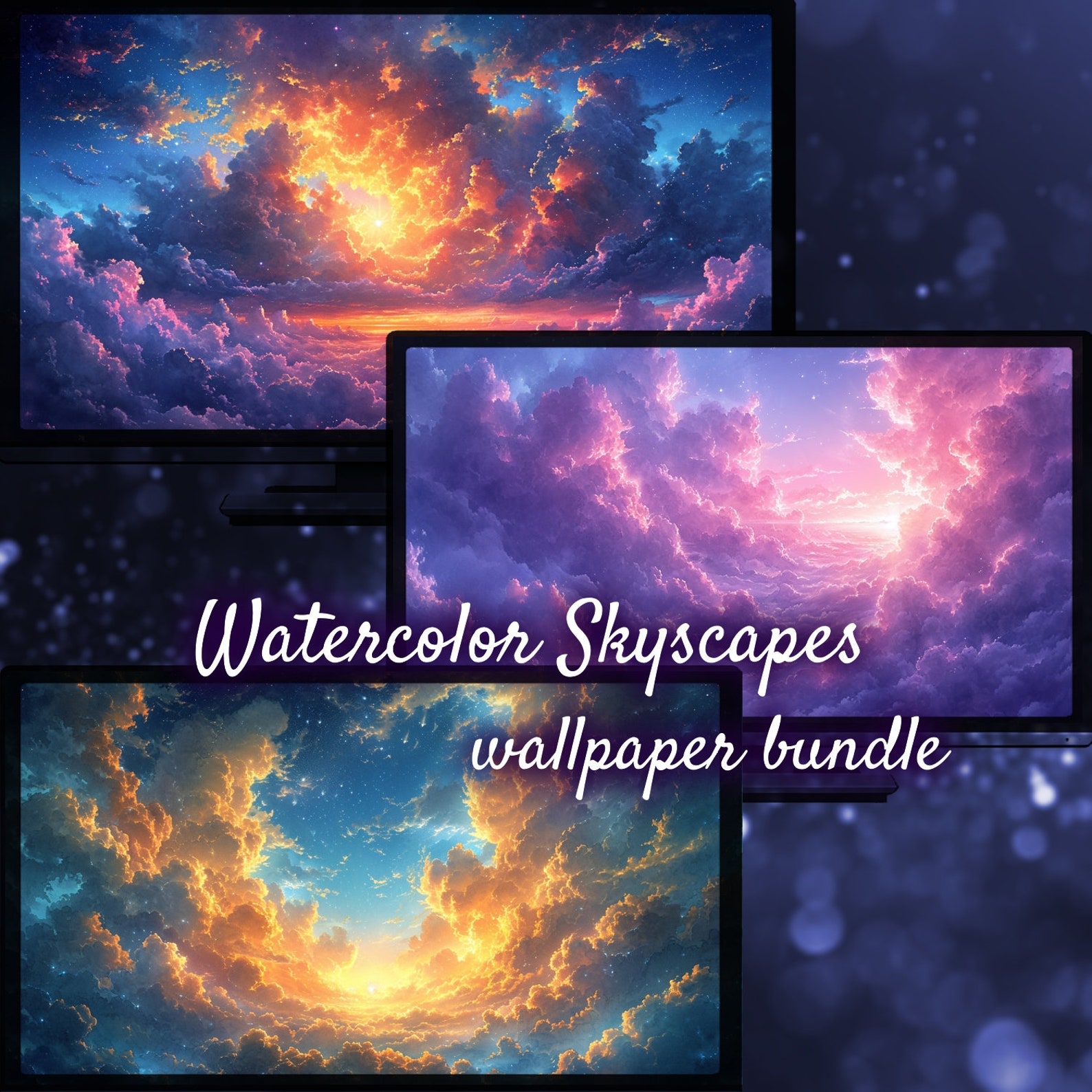 Sky Pastel Background, Colorful Sky Desktop Background, Skyscapes