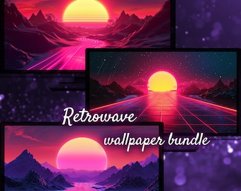 Retrowave Background, Synthwave Desktop Background, Vaporwave Wallpaper for Desktop, Retrowave Desktop Wallpapers Synthwave Wallpaper Outrun