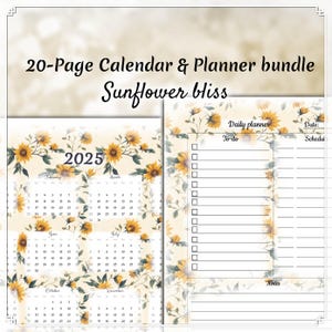 Happy Planner Seiten, Wochenplaner Einlagen für Happy Planner, Jahreskalender, Big Mini A4 A5 Letter, Hoch- und Querformat, Wichtige Termine