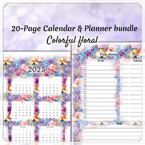 Happy Planner Seiten, Wochenplaner Einlagen für Happy Planner, Jahreskalender, Big Mini A4 A5 Letter, Hoch- und Querformat, Wichtige Termine