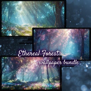 Sfondo del desktop Foresta incantata, Fiori primaverili, Sfondi estivi per desktop, Foresta magica, Sfondi estetici per desktop