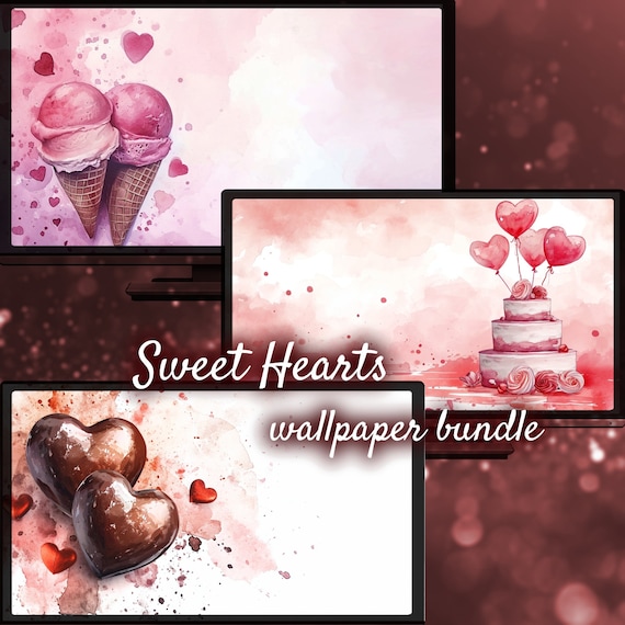 Romantic Love, Cute Desktop Background, Sweet Minimalist Wallpapers, Valentines Day Desktop, Heart Romance, Romantic Background For Desktop