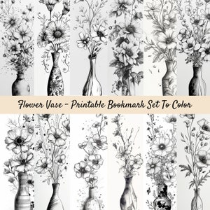 Printable Bookmark Coloring Set, Digital Bookmarks To Color, For Kids And Adults, Book Lover Gift, Reading Accessories, Library Lovers Month