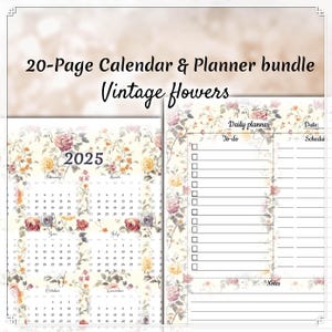 Happy Planner Seiten, Wochenplaner Einlagen für Happy Planner, Jahreskalender, Big Mini A4 A5 Letter, Hoch- und Querformat, Wichtige Termine