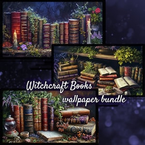 Witchcraft Book Background, Sorcery Desktop Wallpapers, RPG Fantasy Wallpaper for Desktop, Dungeons and Dragons Gift Idea, Magic Background