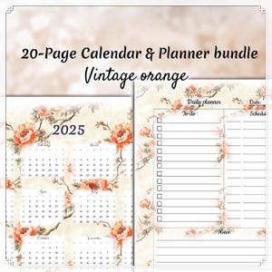 Happy Planner Seiten, Wochenplaner Einlagen für Happy Planner, Jahreskalender, Big Mini A4 A5 Letter, Hoch- und Querformat, Wichtige Termine