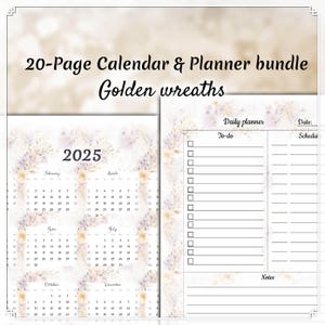 Happy Planner Seiten, Wochenplaner Einlagen für Happy Planner, Jahreskalender, Big Mini A4 A5 Letter, Hoch- und Querformat, Wichtige Termine