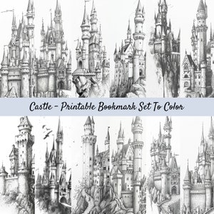 Printable Bookmark Coloring Set, Digital Bookmarks To Color, For Kids And Adults, Book Lover Gift, Reading Accessories, Library Lovers Month