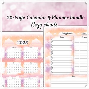 Happy Planner Seiten, Wochenplaner Einlagen für Happy Planner, Jahreskalender, Big Mini A4 A5 Letter, Hoch- und Querformat, Wichtige Termine