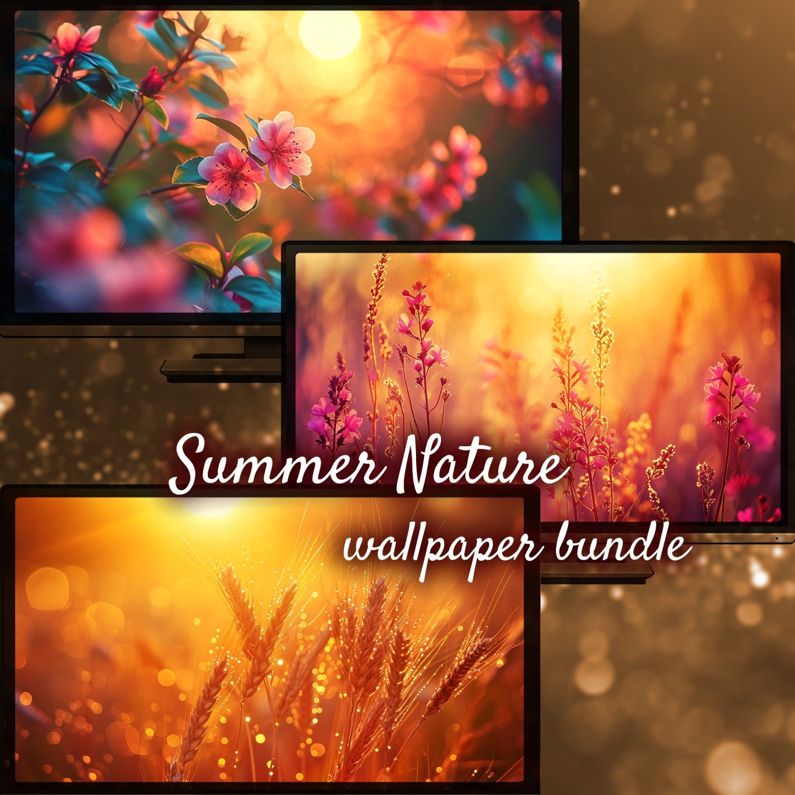 Summer Desktop Background, Beautiful Flowers Wallpaper, Nature Summer