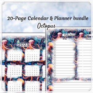 Happy Planner Seiten, Wochenplaner Einlagen für Happy Planner, Jahreskalender, Big Mini A4 A5 Letter, Hoch- und Querformat, Wichtige Termine