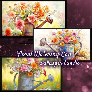 Floral Desktop Background, Beautiful Flowers Wallpaper, Spring Nature Summer Wallpaper for Desktop, Colorful Aesthetic Desktop Backgrounds