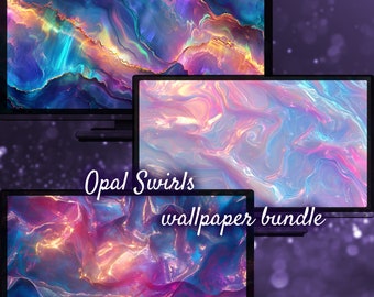 Pastel Background, Colorful Fairy Whimsical Desktop Background, Crystal Wallpaper for Desktop, Crystal Aesthetic Pastel Desktop Wallpapers