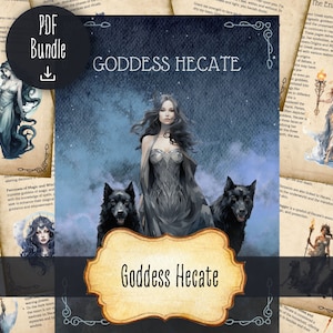 Goddess Hecate PDF Bundle, Greek Mythology Starter Kit, Greek God, Printable Grimoire Pages, Book of Shadows, BOS Pages, Instant Download