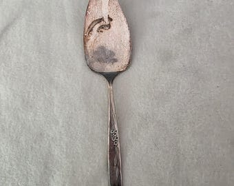 Servidor de tartas Oneida Gentle Rose Silverplate de 23,8 cm (9 3/8"). Descatalogado en 1960.