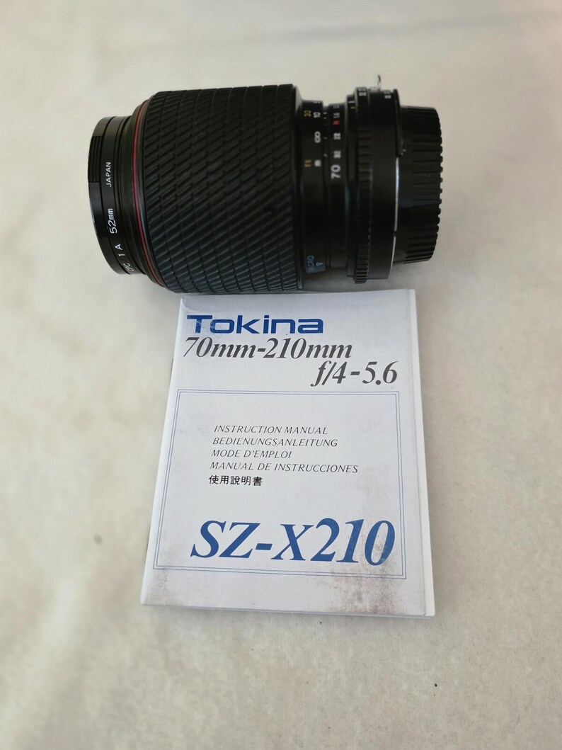 Objetivo zoom macro Tokina SZ-X210 70-210 mm f/4-5.6 con montura Nikon F y manual. imagen 3