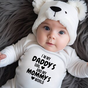 Baby Bodysuit, Baby Shower Gift, Daddys Girl, Funny Baby Bodysuit, Daddy and me, Baby, Baby Shower Bodysuit, Mommy