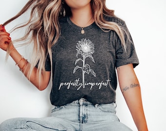 DE - perfekt unperfekt tshirt Geschenk beste Freundin Good vibes Shirt motivationsshirt cute Shirt