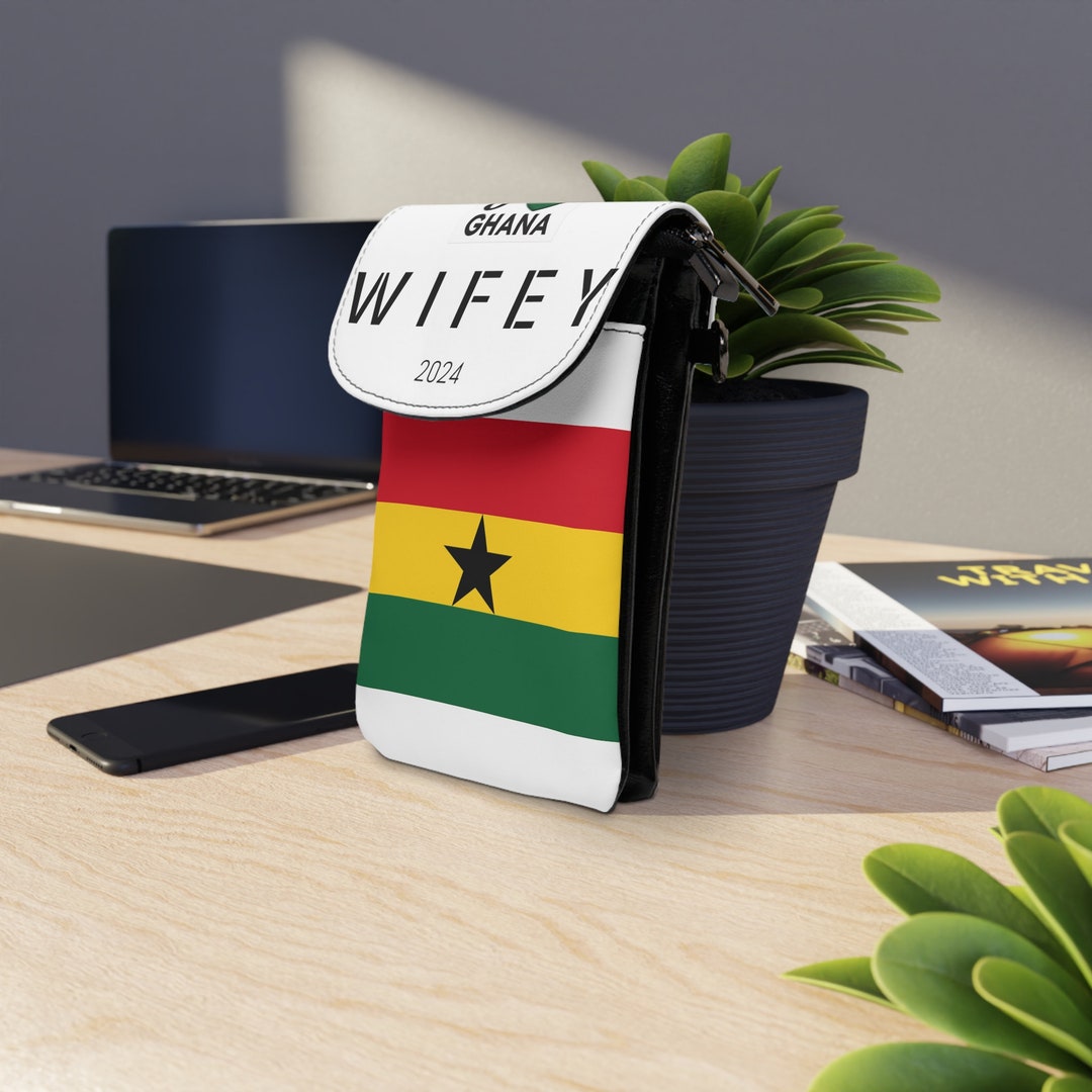 Ghana Flag Small Cell Phone Wallet Wife Wallet, Gift for Your Wife, Women From Ghana Gift Etsy