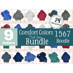 Comfort Colors 1567 Mockup Bundle, Comfort Colors Bundle, 1567 Bundle, 1567 Hoodie Mock, 1567 Pepper Mockup, 1567 Comfort Colors Mockup