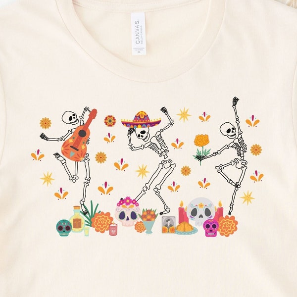 De Los Muertos Day Of The Dead Sugar Skull Halloween Women T-shirt