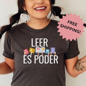 Maestra Shirt, Spanish Book Lover, Bilingual Librarian Tee , Bilingual Teacher Gift, Spanish Teacher Shirt, Book Banning Shirt, Latina Shirt