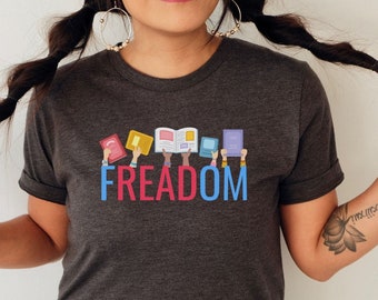fREADom Book Lover T-Shirt: Banned Books Social Justice Tee