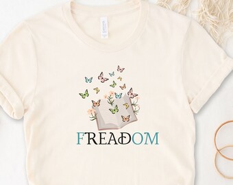 fREADom Book Lover T-Shirt: Banned Books, Social Justice