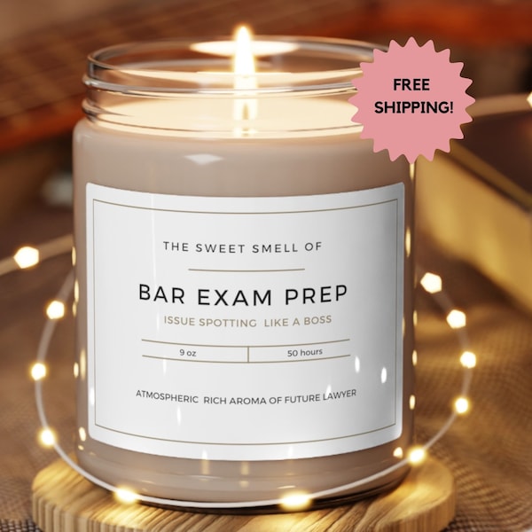 Bar Exam Prep Gift For Law School Graduate Gift For Law School Grad Bar Prep Care Package Gift Idea Lawyer To Be Gift Candle Law Grad Gift