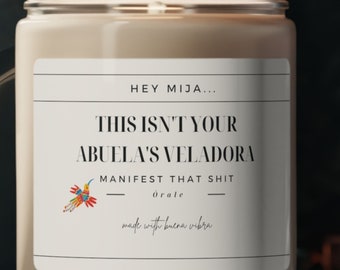 Personalized Manifestation Candle Gift for Latina, Funny Latina Gifts, Latina Power, Empowered Latina, Mexican Candle, Manifestation Candle,