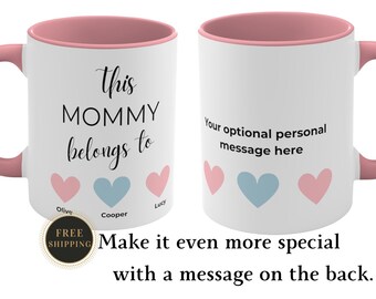 Personalized Mothers Day Mug: Gift for Mom from Kids