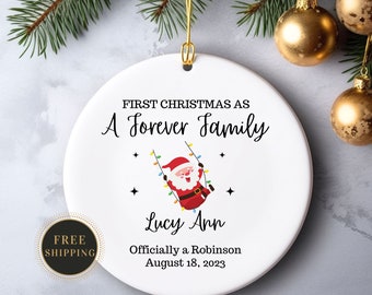 Adoption Gift,  Adoption Christmas Ornament, Forever Family. Adoption Announcement, Gotcha Day Ornament, Ornament for Adoption 2023