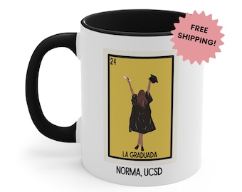 La Graduada Mug: Mexican Card Latina Graduate Gift