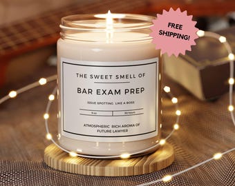 Bar Exam Prep Gift For Law School Graduate Gift For Law School Grad Bar Prep Care Package Gift Idea Lawyer To Be Gift Candle Law Grad Gift