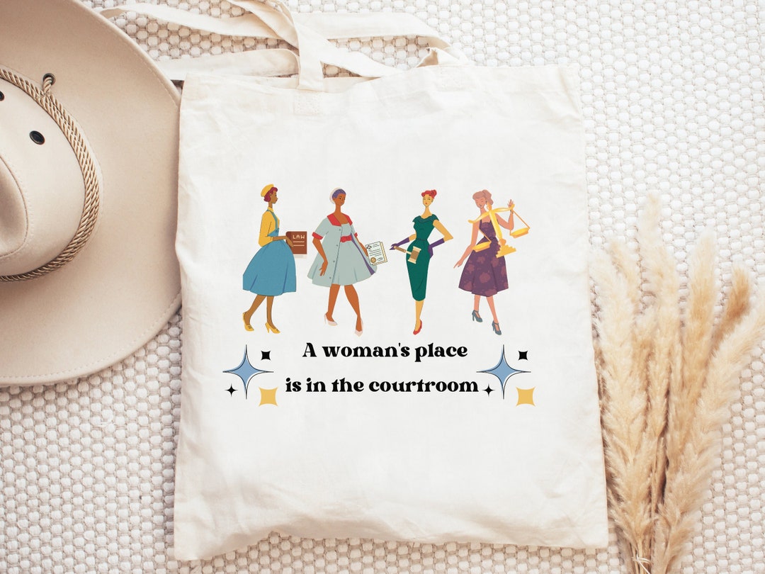 Women in Law Tote Bag, Law School Graduation Gift, Lawyer Shirt, Women
