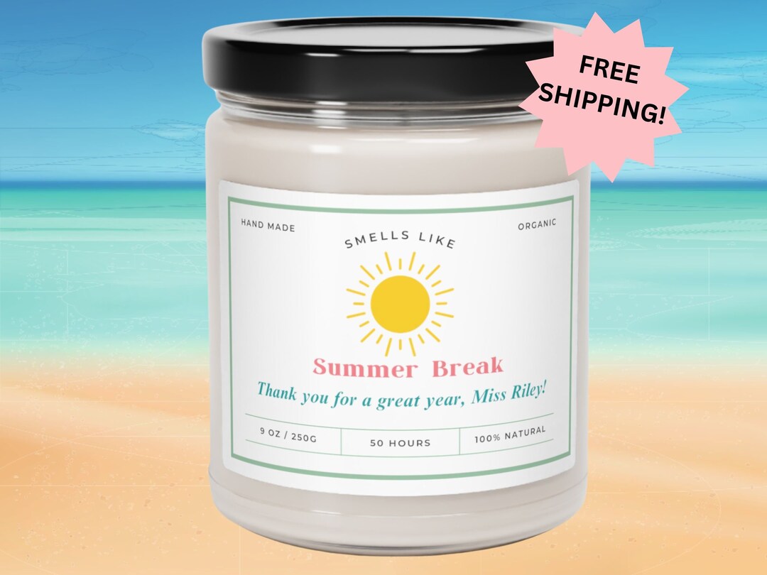 Personalized End of School Year Gift for Teacher, Smells Like Summer ...