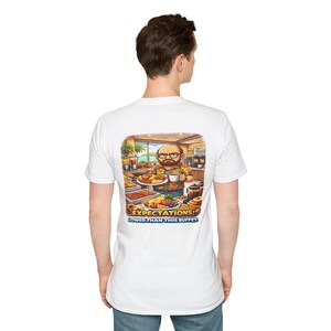Grumpy Guy 'Niedrige Erwartungen' Grafik T-Shirt | Lustiges sarkastisches Tee