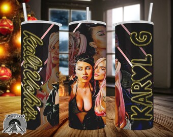 Karol G &quot;Labios Mordidos&quot; 20oz Tumbler Wrap (Digital)