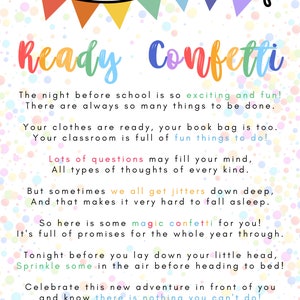 Back to school ready confetti