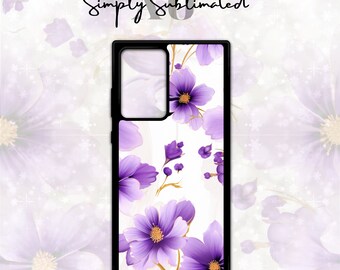 Floral purple phonecase, phonecase, sublimation phonecase