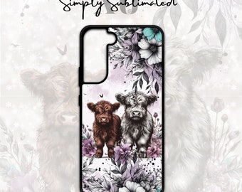 highland cow phonecase, phonecase, sublimation phonecase