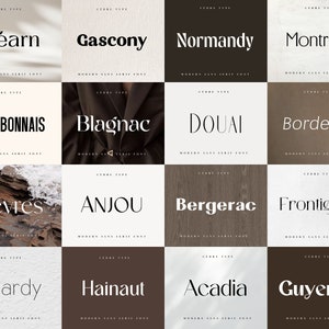 Modern Sans Serif Fonts Bundle 1, Elegant Sans Serif Font OTF ...