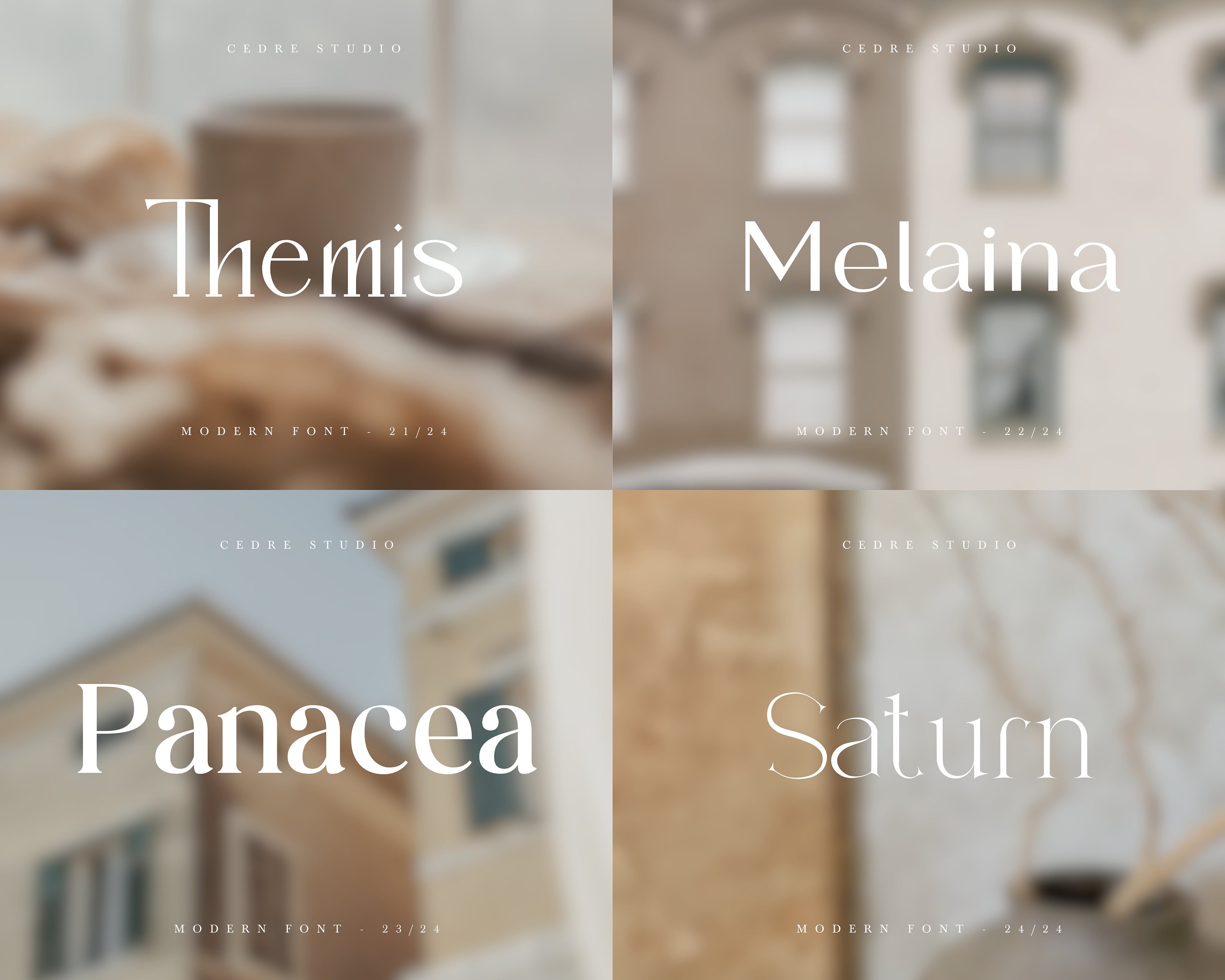 Modern Fonts Bundle 3 Elegant Modern Font OTF High End Font - Etsy