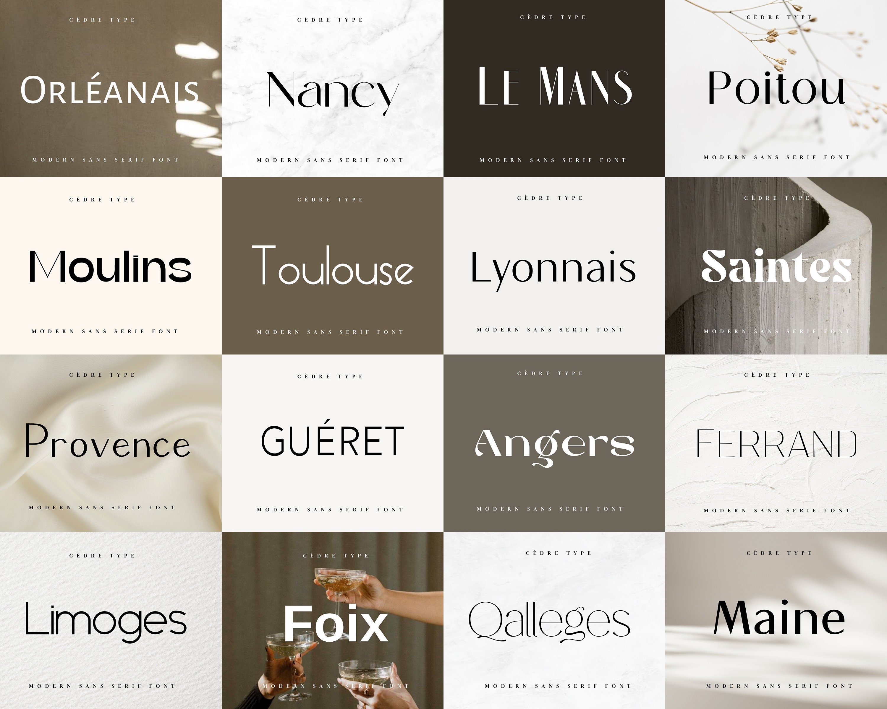 Modern Sans Serif Fonts Bundle 3, Elegant Modern Sans Serif Font OTF ...