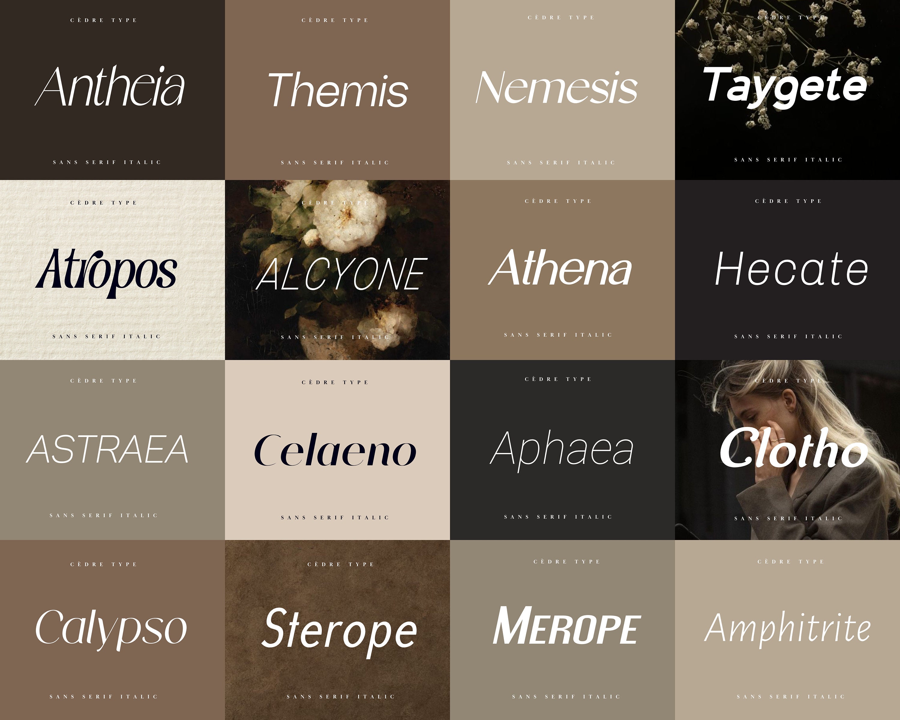 Sans Serif Italic Font Bundle, Modern Sans Serif Italic Fonts OTF ...