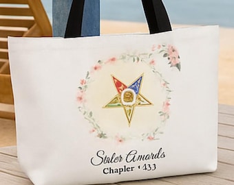Personalized OES Weekender Tote Bag Order of the Eastern Star Travel Bag Faith Hope Charity Truth Love Gift