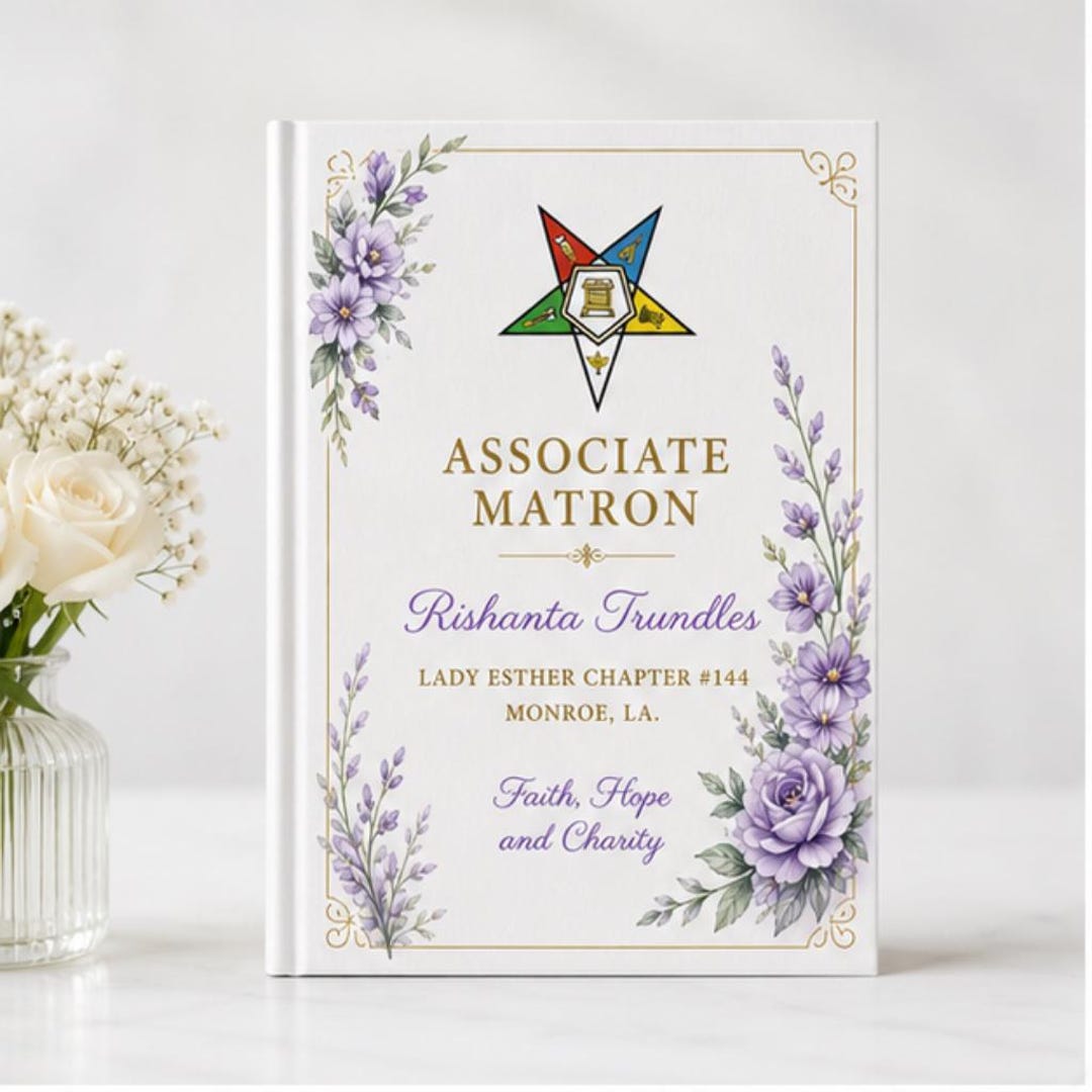 Personalized OES Associate Matron Journal Custom Eastern Star Associate ...